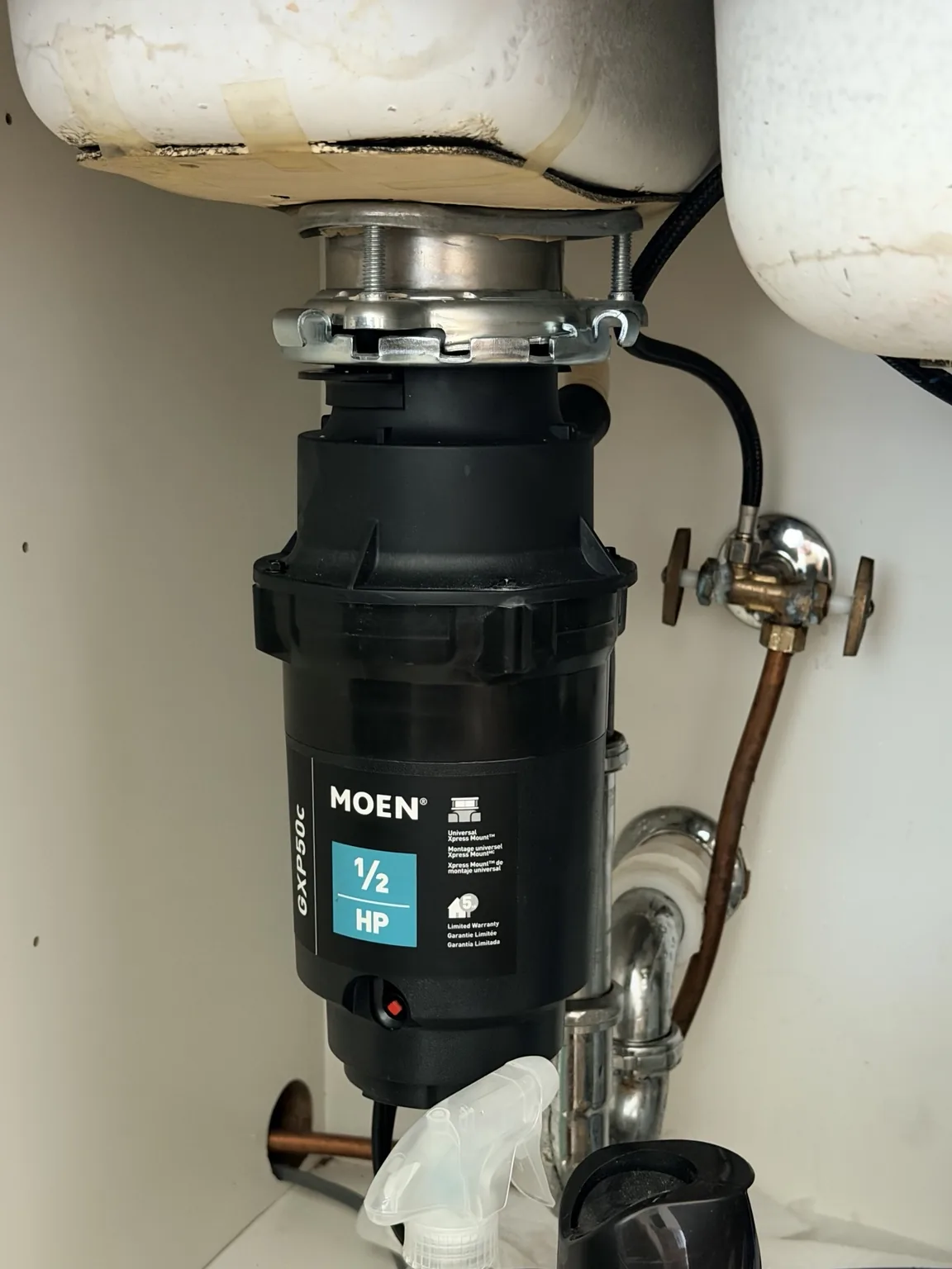 Garbage disposal installation
